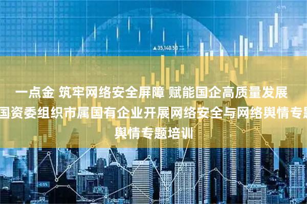 一点金 筑牢网络安全屏障 赋能国企高质量发展 ——市国资委组织市属国有企业开展网络安全与网络舆情专题培训