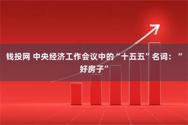 钱投网 中央经济工作会议中的“十五五”名词：“好房子”