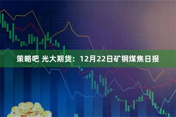 策略吧 光大期货：12月22日矿钢煤焦日报