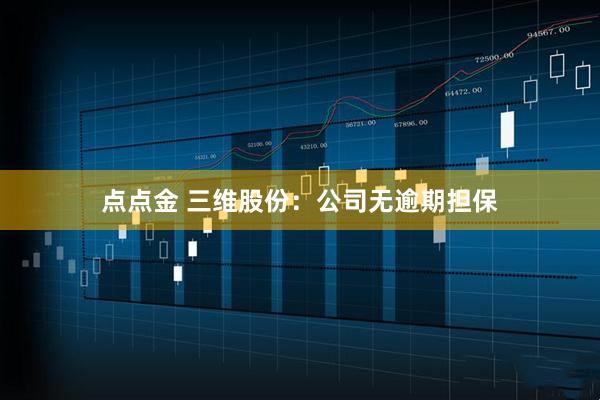 点点金 三维股份：公司无逾期担保